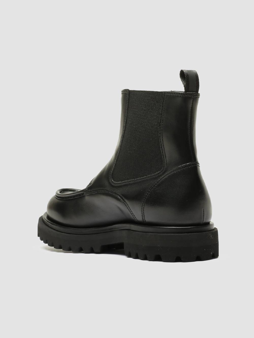 Officine Creative EVENTUAL 018 Stivali Zip in Pelle Nera Vendita