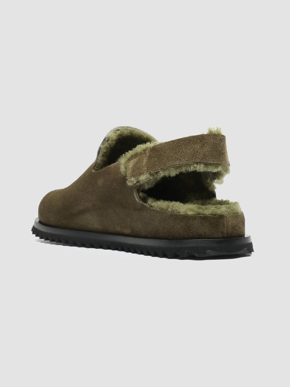 Officine Creative INTROSPECTUS 004 Sandali con Cinturino in Camoscio Verde Promozione