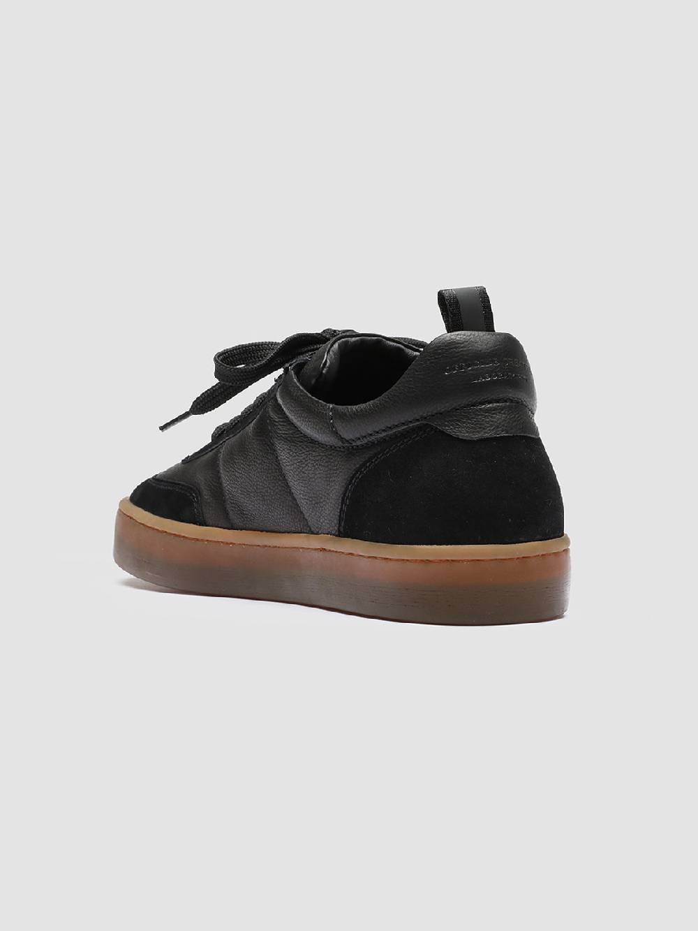 Officine Creative KOMBINED 001 Sneakers in Pelle Nera con Suola in Lattice Qualità Garantita