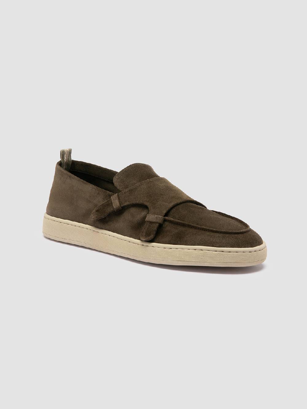 Officine Creative HERBIE 005 Sneaker Basse in Pelle Verde Promozione Limitata