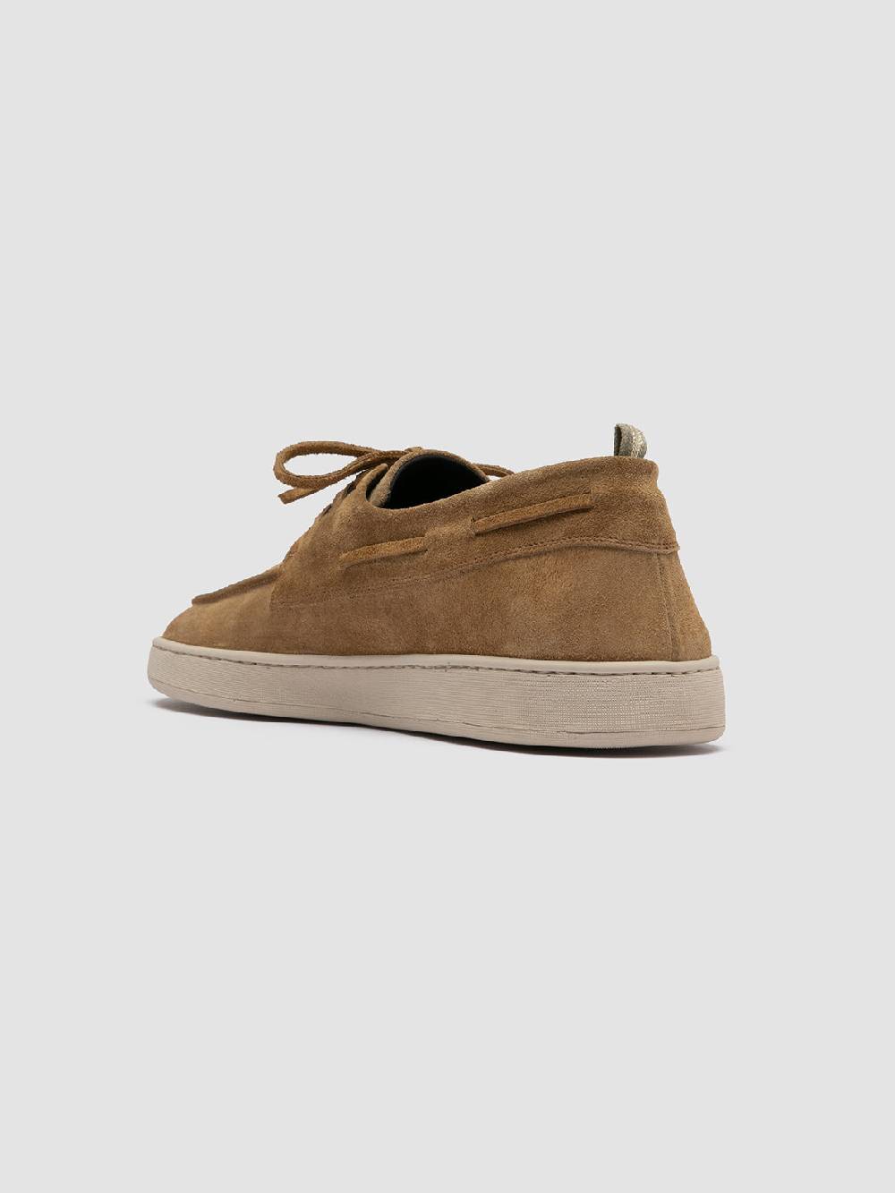 Officine Creative HERBIE 009 Sneaker Basse in Pelle Scamosciata Tortora Fino Al -60%