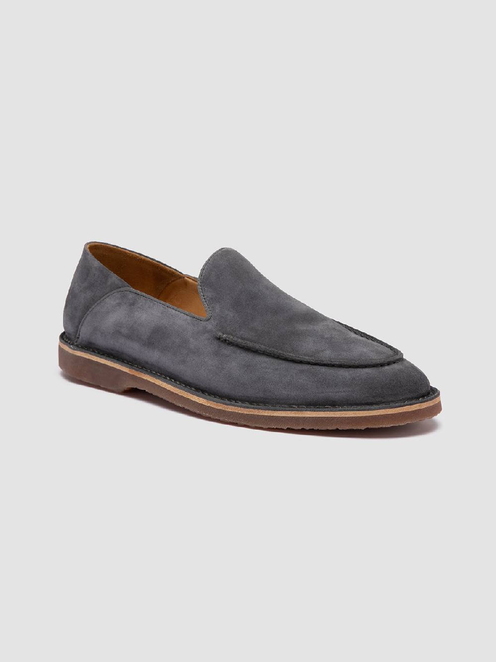 Officine Creative KENT 007 Mocassini in Pelle Scamosciata Blu Convenienza
