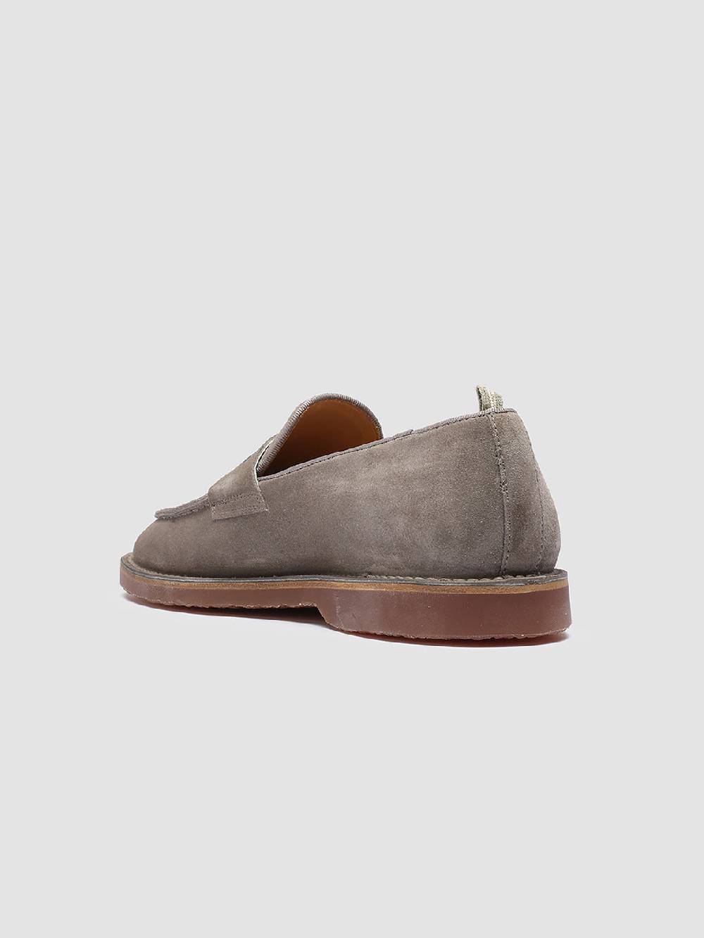 Officine Creative KENT 008 Mocassini in Pelle Scamosciata Tortora Presa