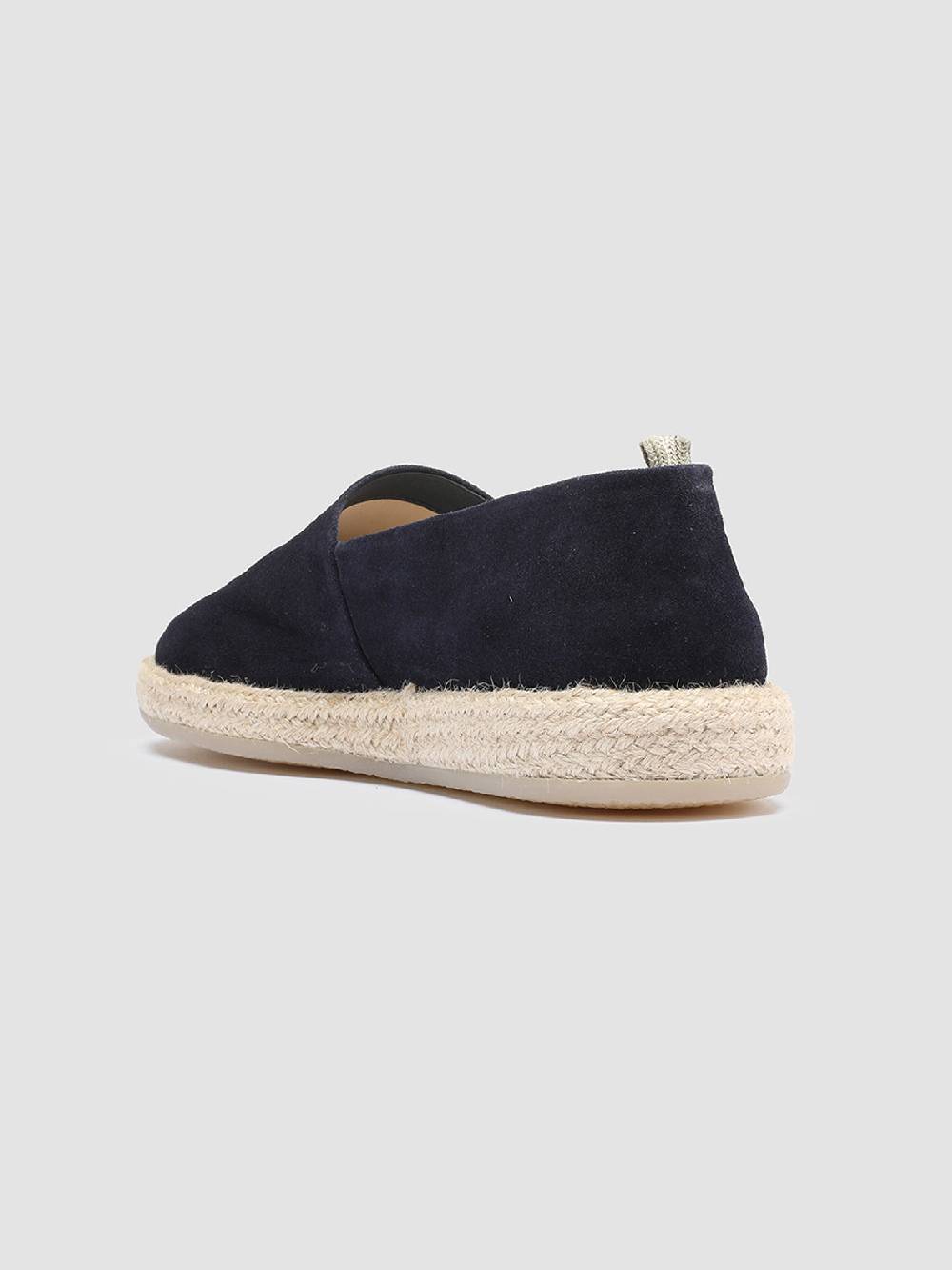 Officine Creative ROPED 001 Mocassini in Camoscio Blu Sconto