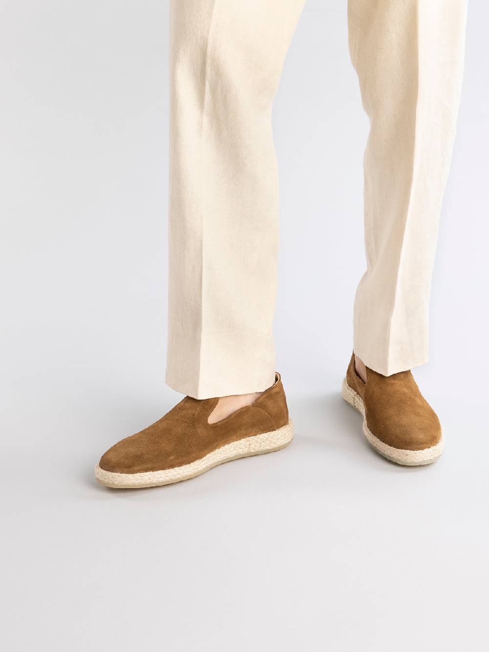 Officine Creative ROPED 002 Slip-on in Pelle Scamosciata Marrone Offerta