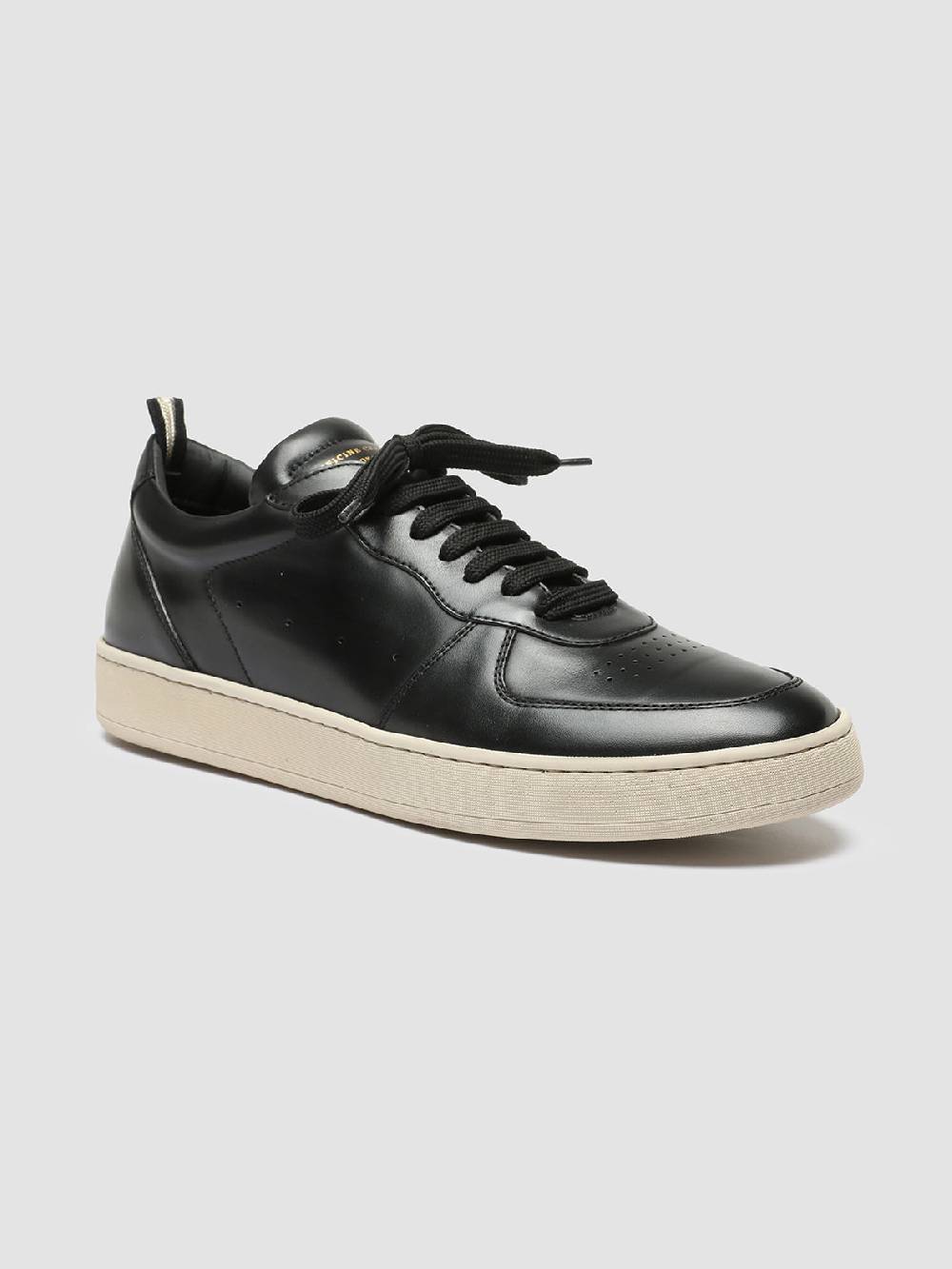 Officine Creative ASSET 001 Sneakers in Pelle Nera Offerte