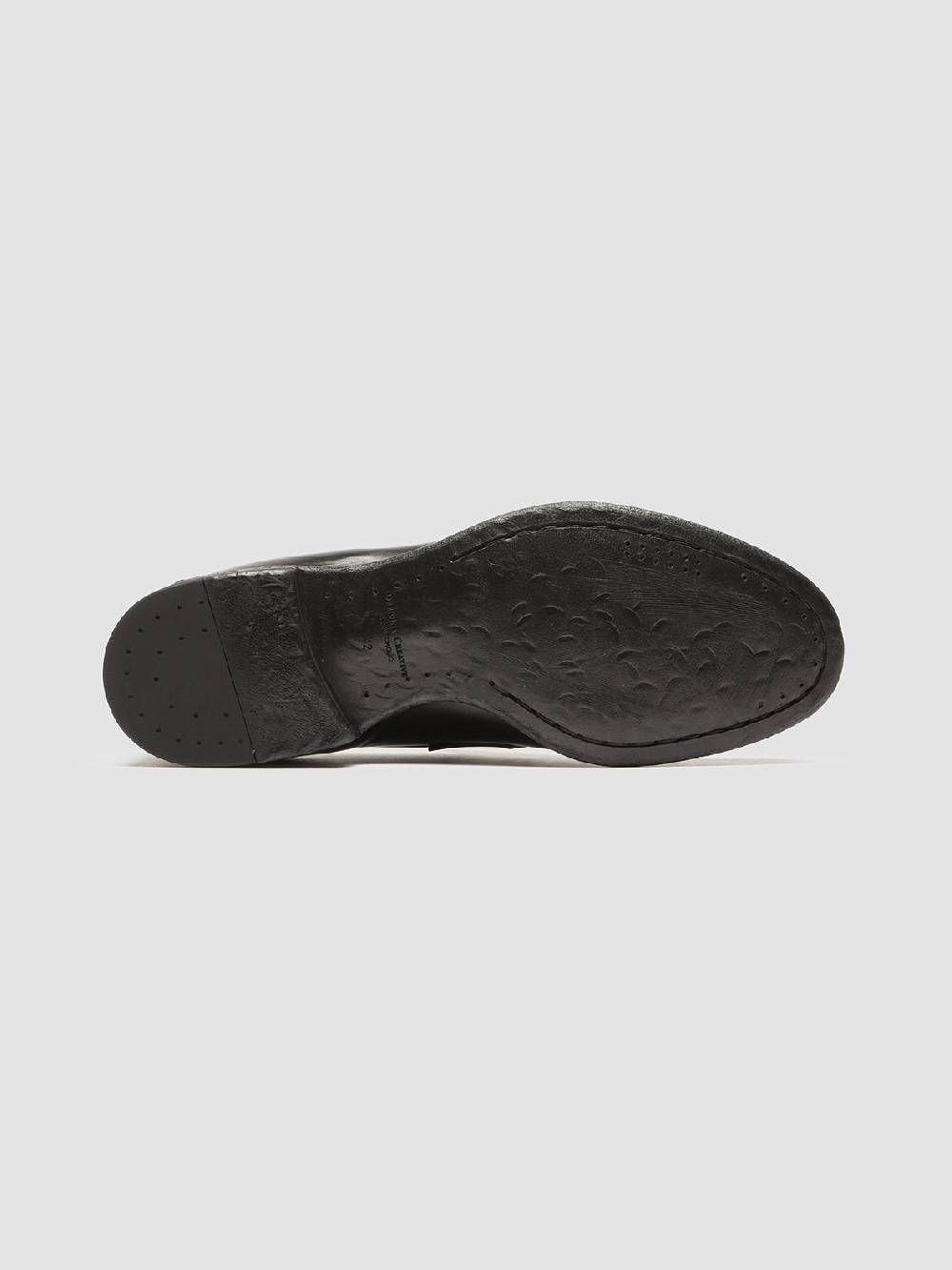 Officine Creative EMORY 024 Mocassini in Pelle Nera Saldi Di Fabbrica