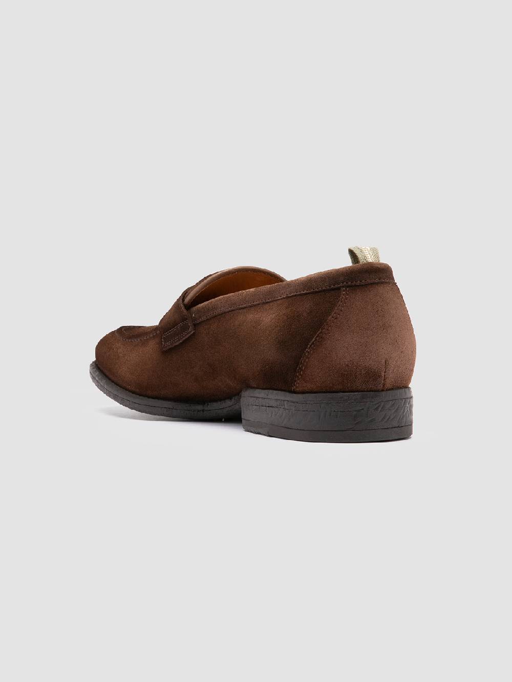 Officine Creative EMORY 024 Mocassini in Pelle Scamosciata Marrone Negozio