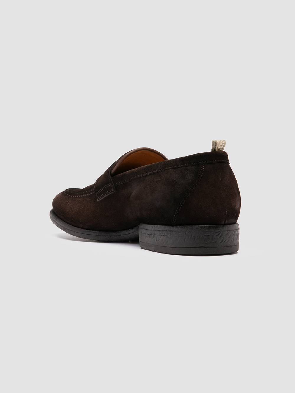 Officine Creative EMORY 024 Mocassini in Pelle Scamosciata Marrone In Saldo
