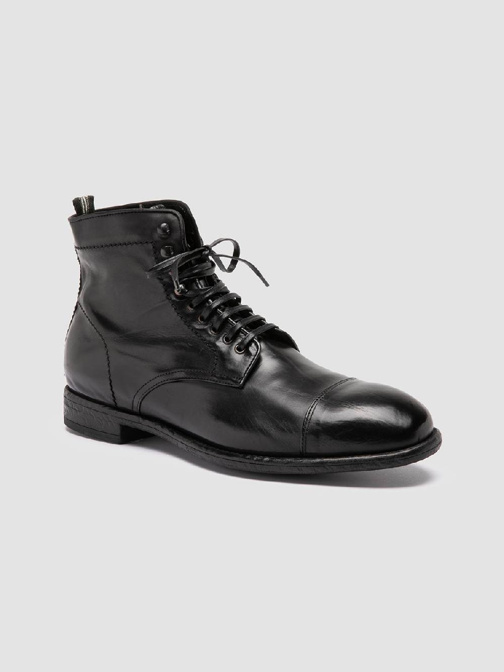 Officine Creative EMORY CAOU 014 Stivali Neri in Pelle Moda