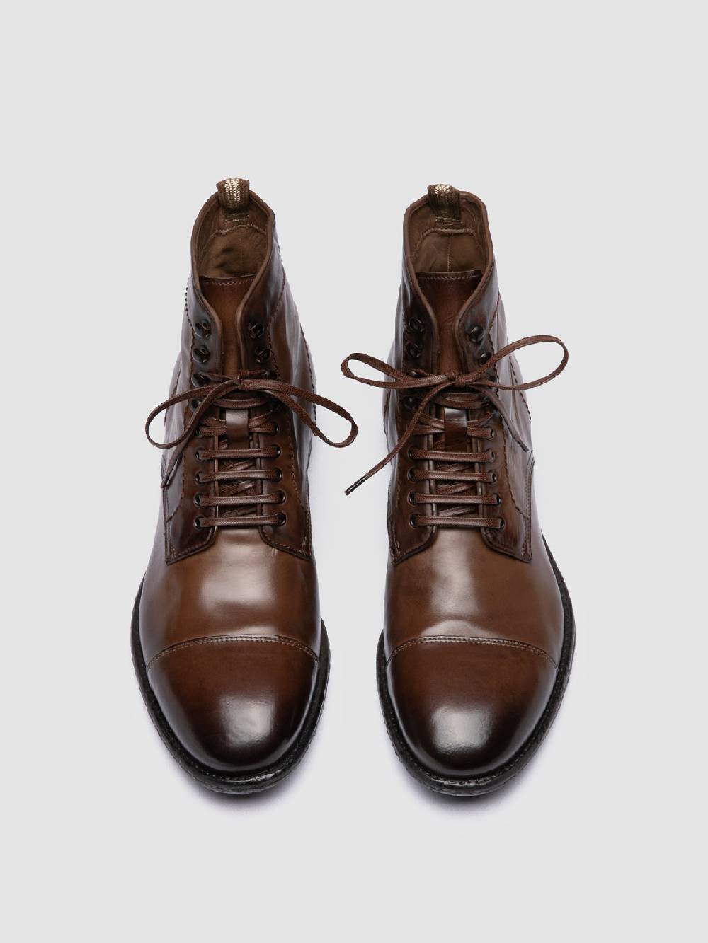Officine Creative EMORY CAOU 014 Stivali Marrone Chiaro in Pelle Italy