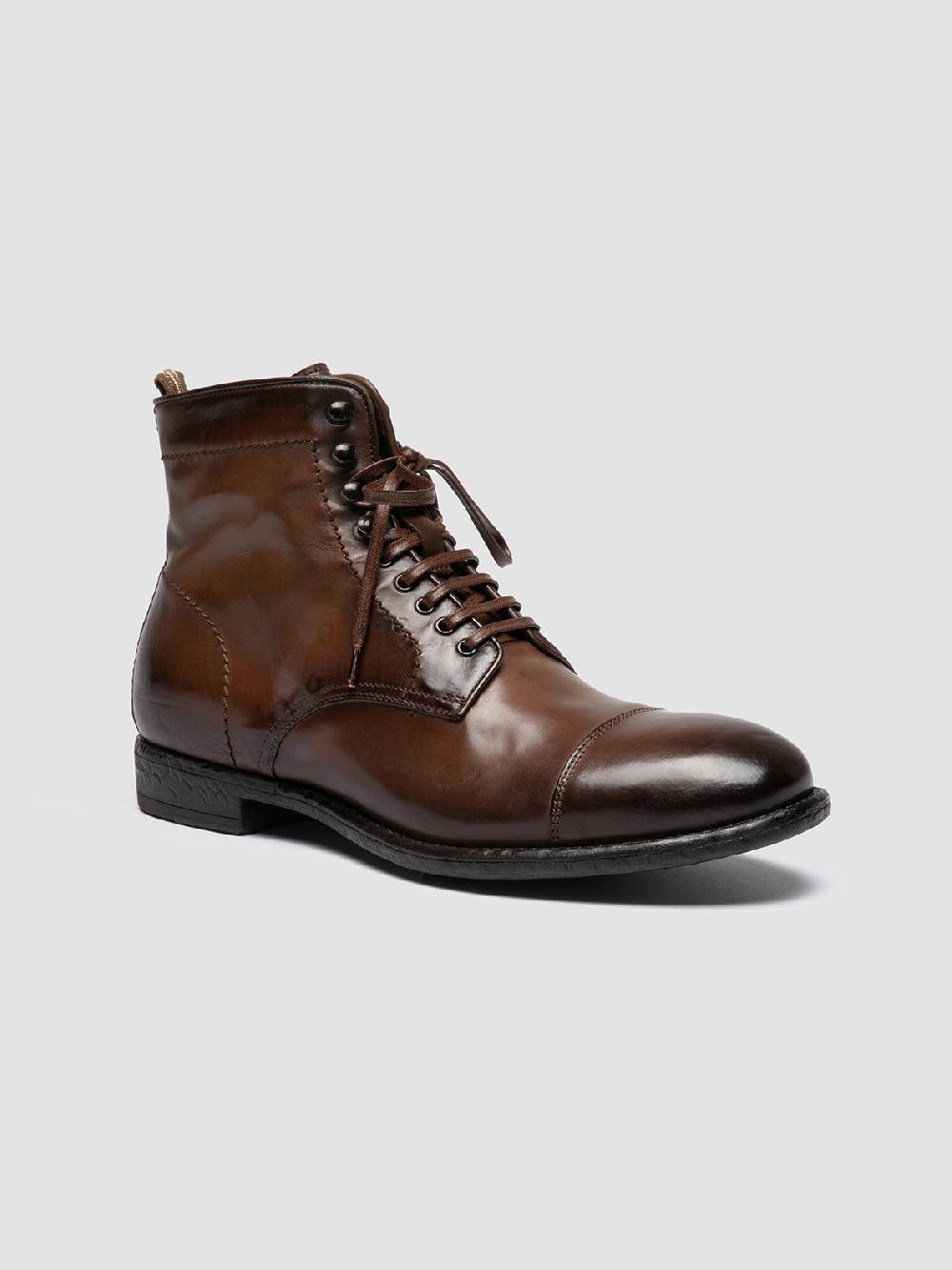 Officine Creative EMORY CAOU 014 Stivali Marrone Chiaro in Pelle Italy
