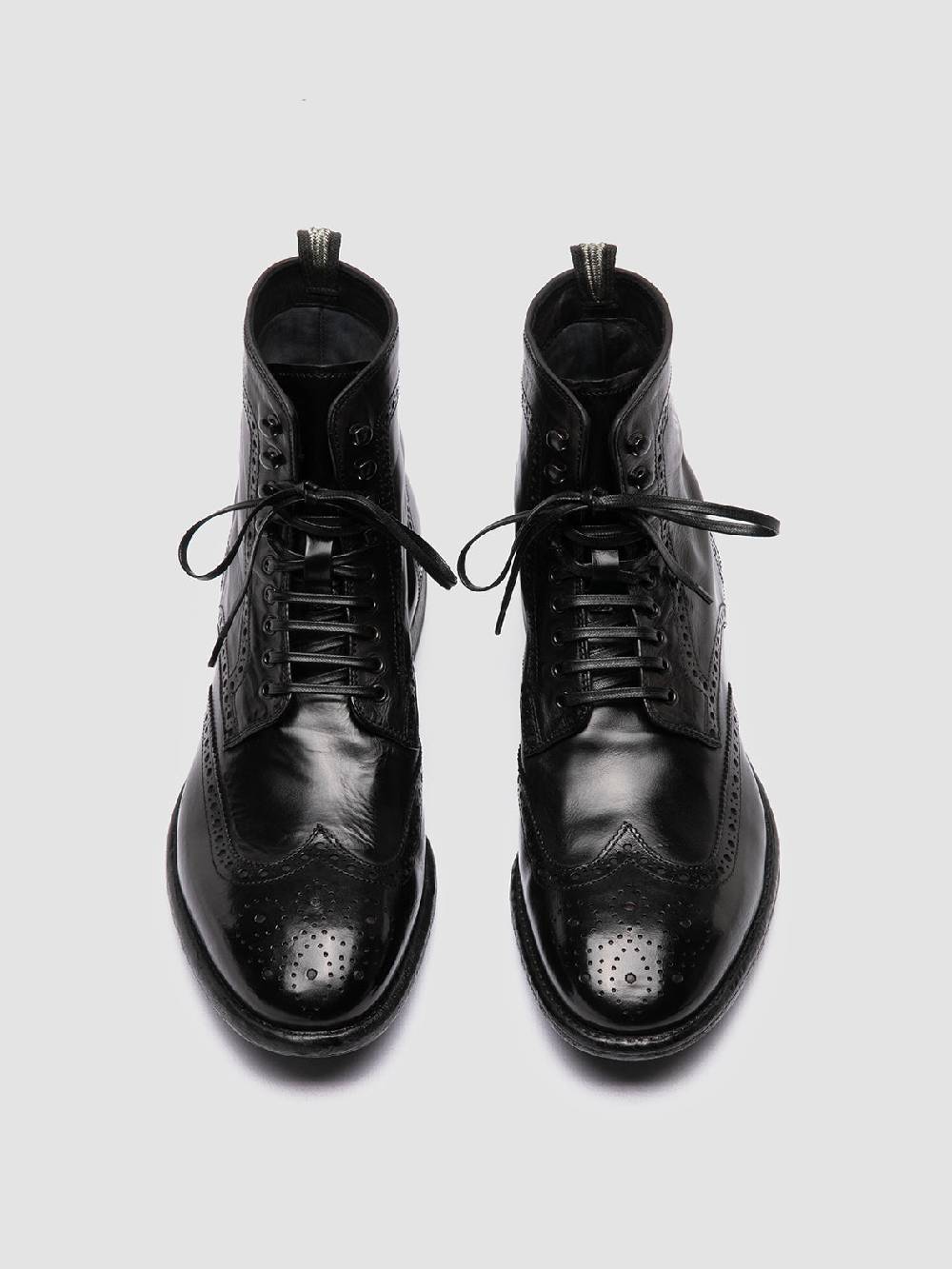 Officine Creative EMORY CAOU 016 Stivali Neri in Pelle Italia