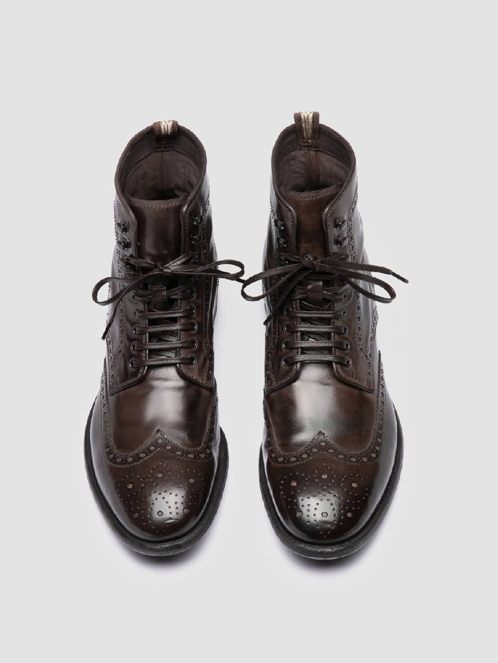 Officine Creative EMORY CAOU 014 Stivali Marrone Scuro in Pelle 2025