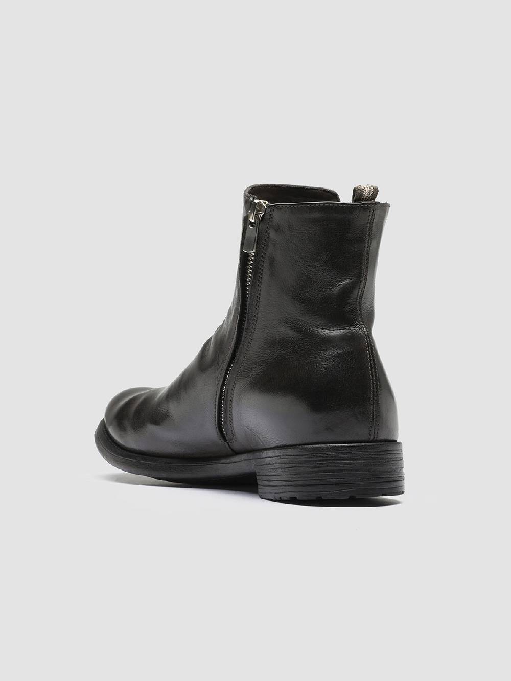 Officine Creative HIVE 036 Stivaletti in Pelle Grigia In Linea