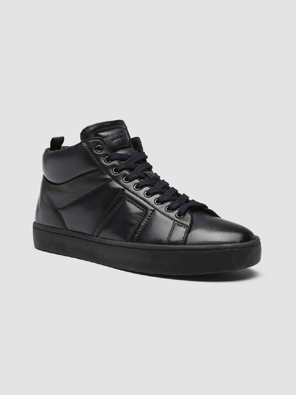 Officine Creative KILIM 002 Sneaker in Pelle Blu Qualità