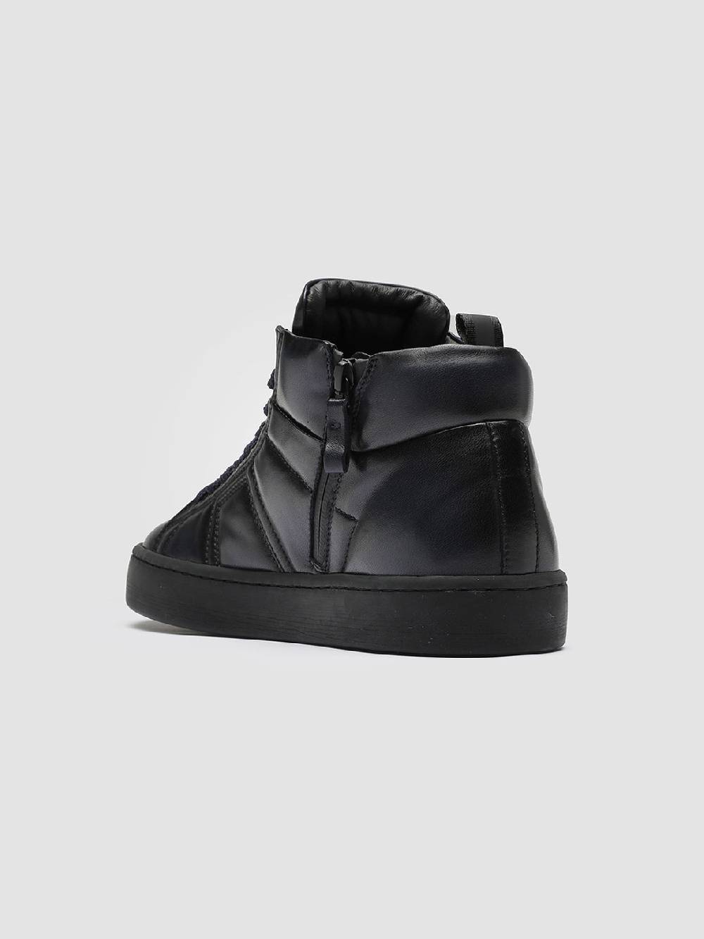 Officine Creative KILIM 002 Sneaker in Pelle Blu Qualità