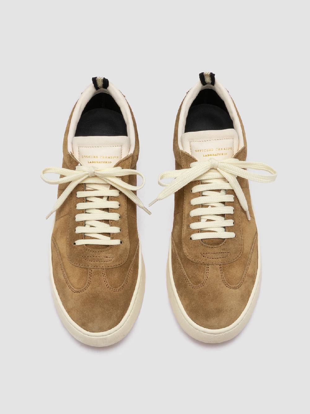 Officine Creative KOMBI 003 Sneaker in Pelle Scamosciata Marrone Vendita