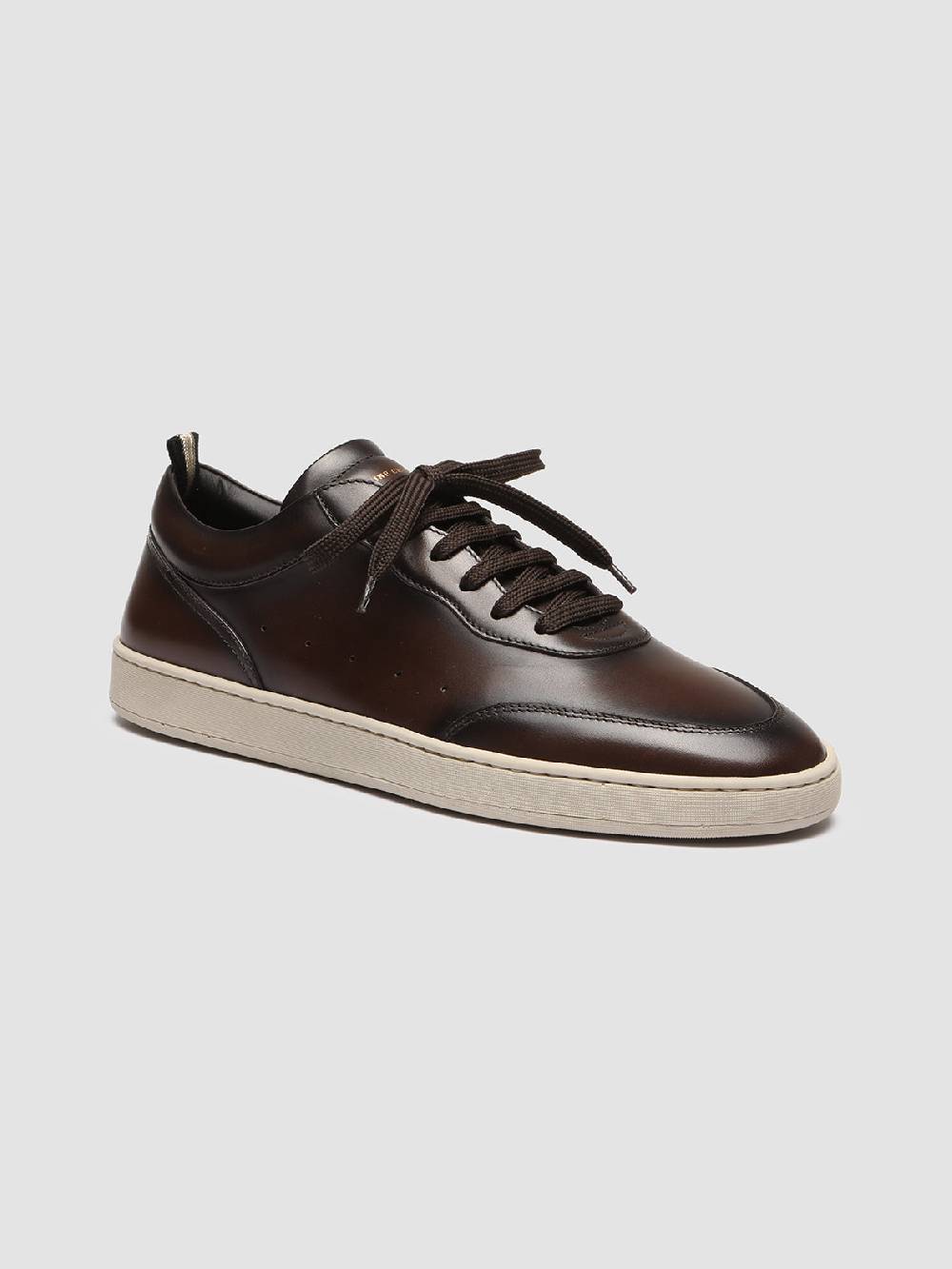 Officine Creative KRIS LUX 001 Sneakers in Pelle Marrone Pezzi Unici