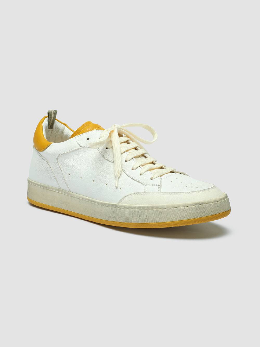 Officine Creative MAGIC 001 Sneakers in Pelle e Camoscio Bianco Qualità Garantita