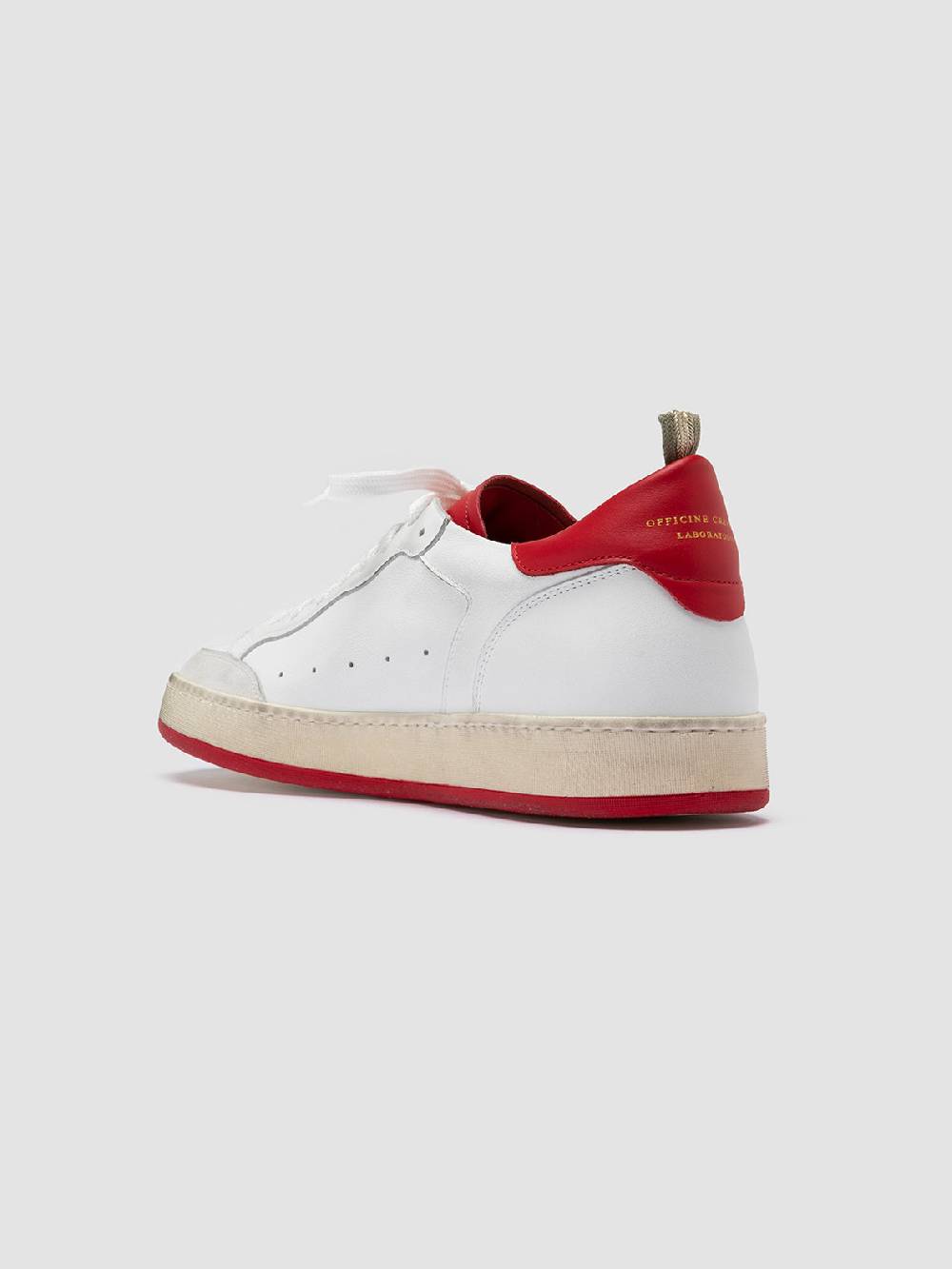 Officine Creative MAGIC 008 Sneakers Basse in Pelle e Camoscio Bianca Promozione Limitata
