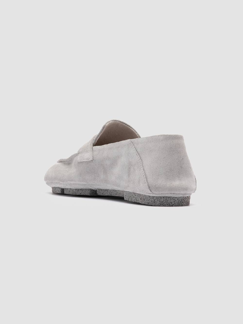 Officine Creative C-SIDE 101 Mocassini in Pelle Scamosciata Grigia Shopping Online