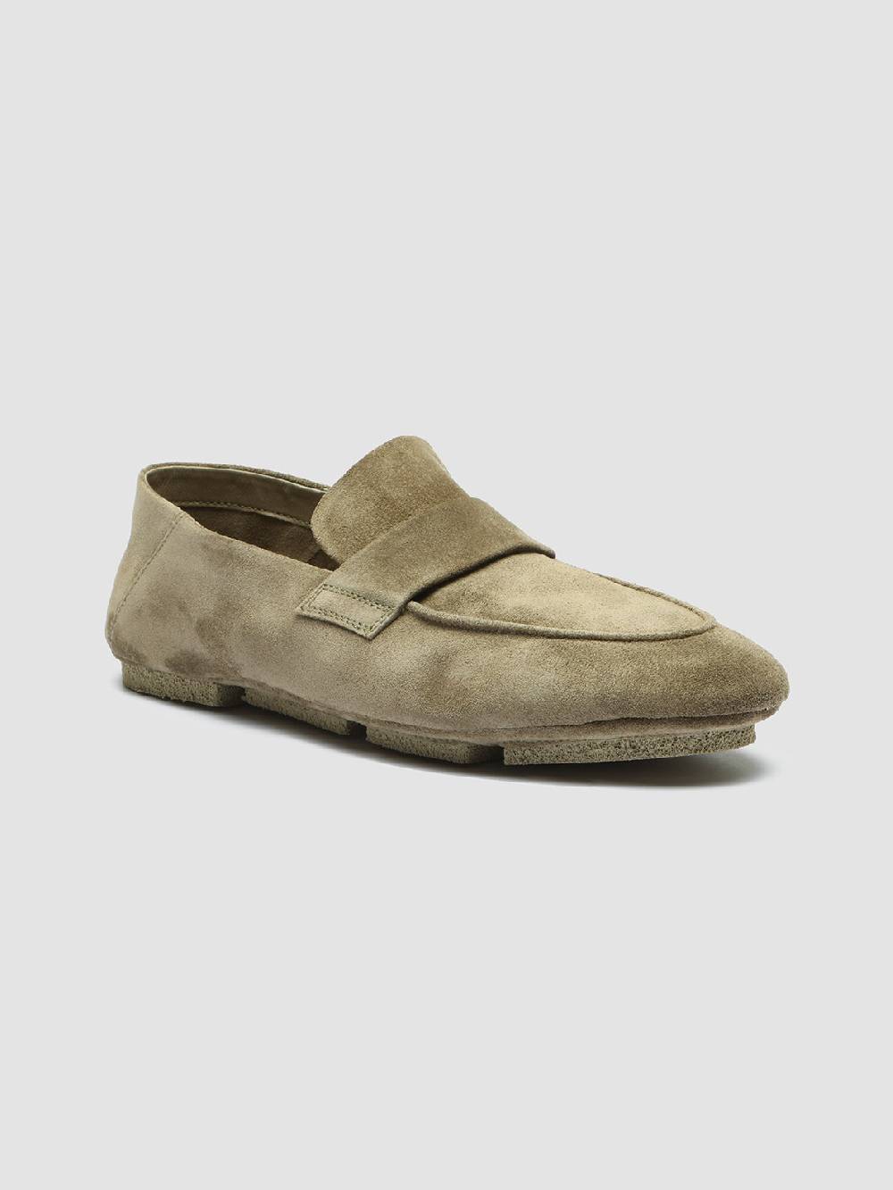 Officine Creative C-SIDE 101 Mocassini in Pelle Scamosciata Tortora Prezzo Ridotto
