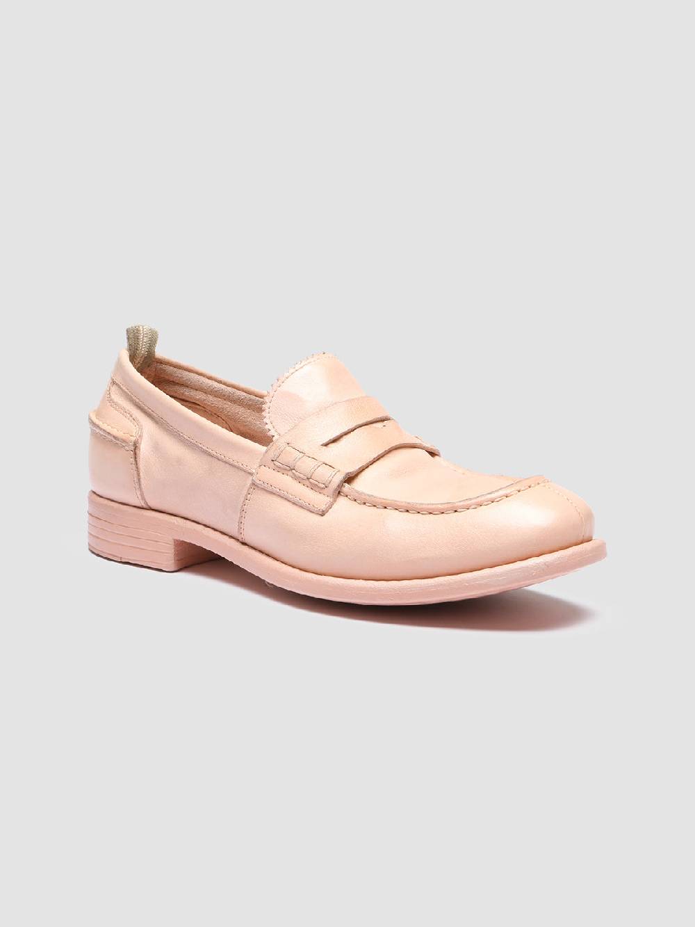 Officine Creative CALIXTE 042 Mocassini Penny Loafer in Pelle Rosa Presa