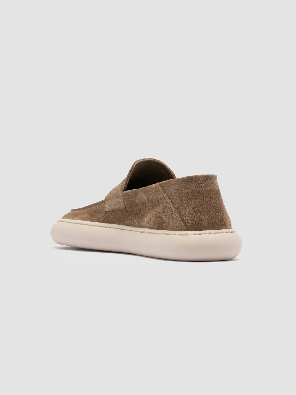 Officine Creative DINGHY 101 Sneakers Basse in Pelle Scamosciata Tortora Sconto