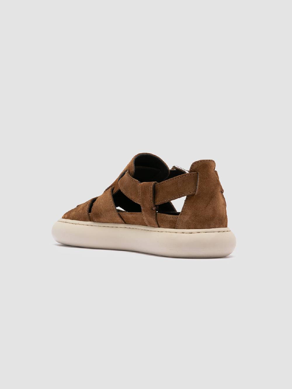 Officine Creative DINGHY 103 Sandali in Pelle Scamosciata Marrone Offerta