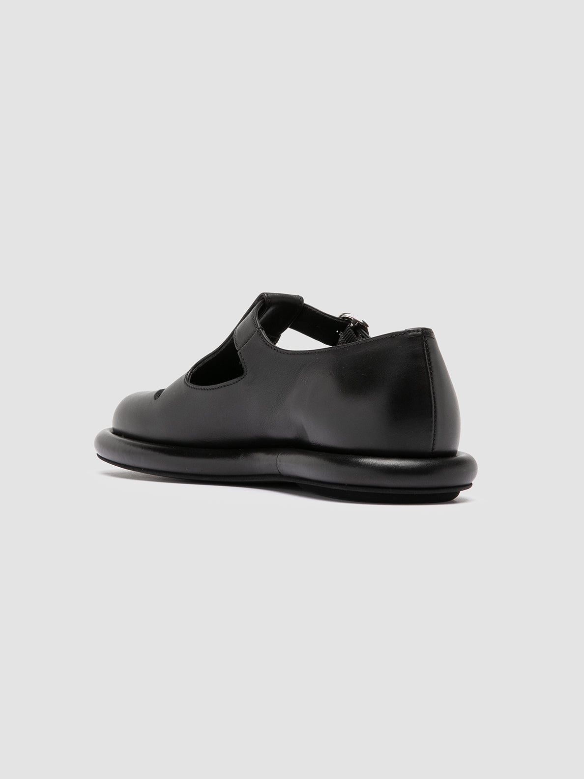 Officine Creative ESTENS 106 Scarpe Basse T-Bar in Pelle Nera Economico