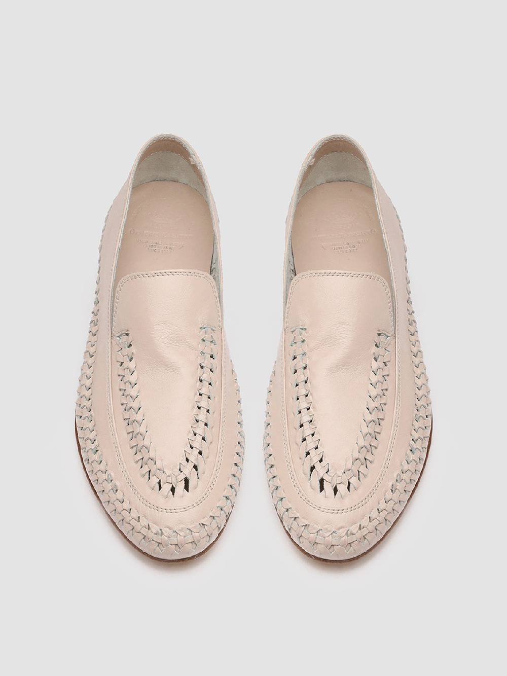 Officine Creative BESSIE 002 Mocassini in Pelle Rosa Negozio