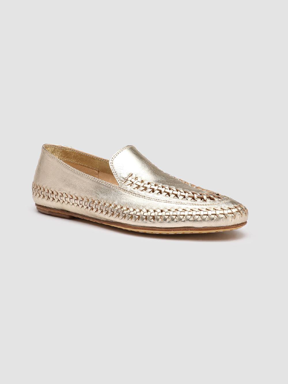 Officine Creative BESSIE 002 Mocassini in Pelle Argento In Saldo