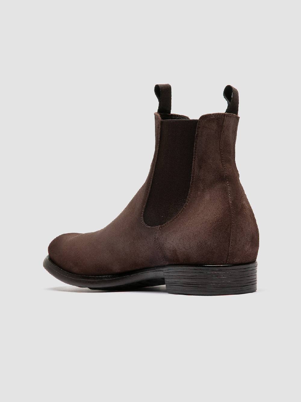Officine Creative CHRONICLE 002 Stivaletti Chelsea in Camoscio Tortora Moda