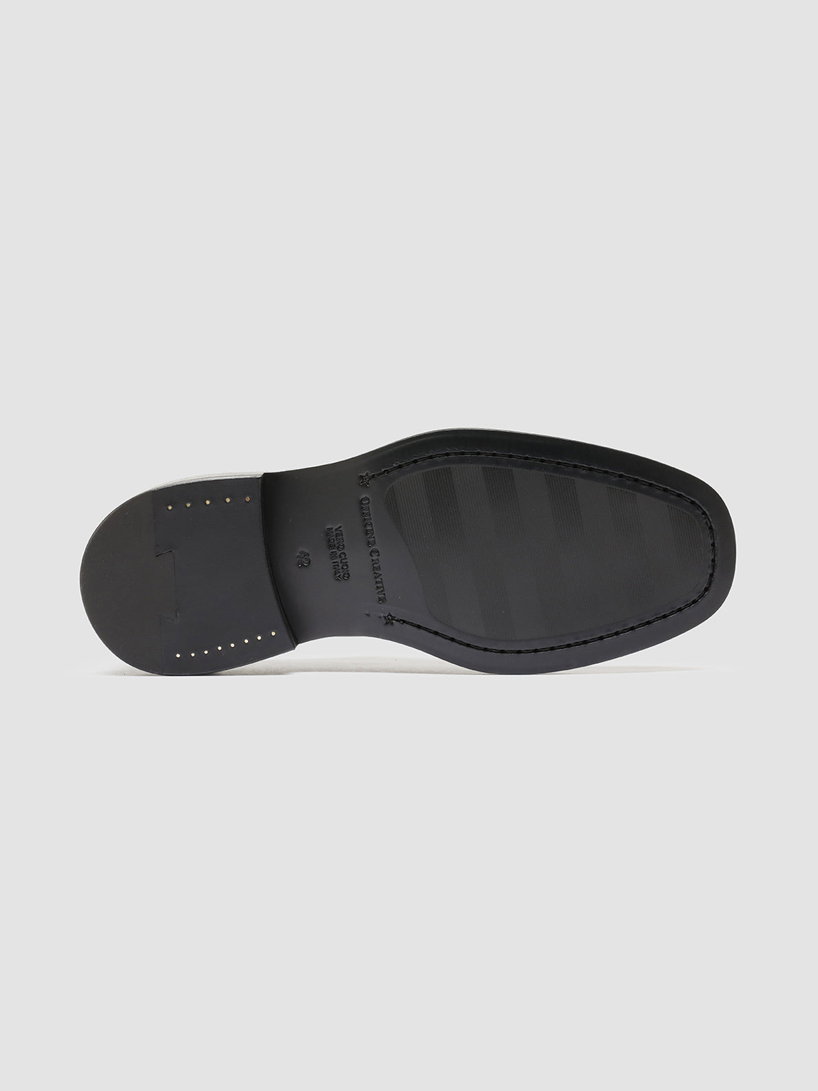 Officine Creative CONCRETE 003 Derby in Pelle Nera Italia