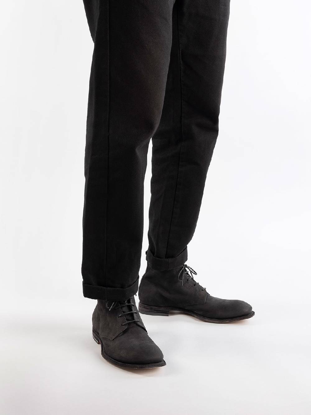 Officine Creative DURGA 002 Stivaletti in Pelle Scamosciata Nera Negozi Online