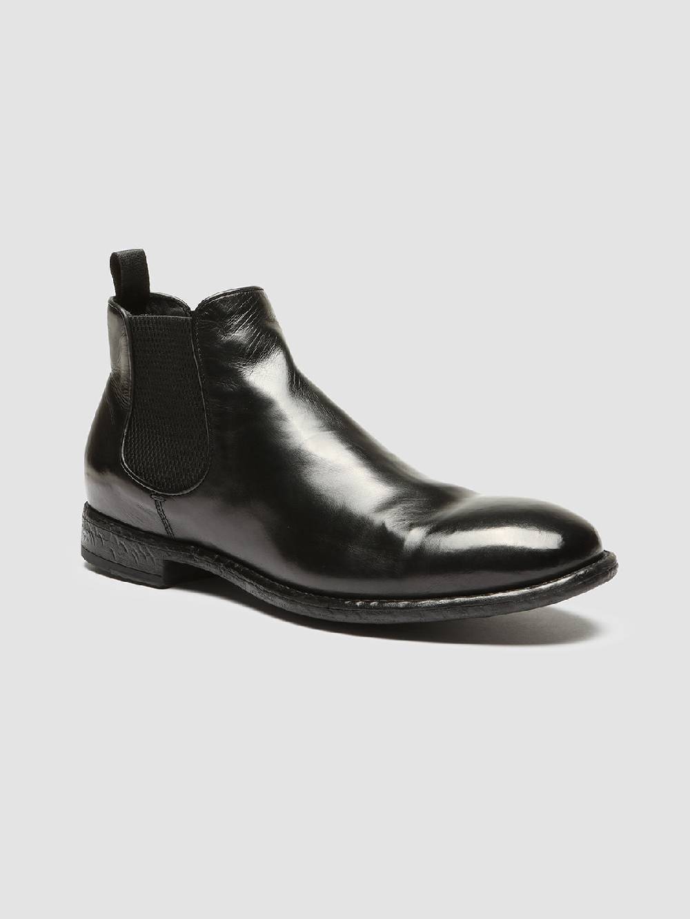 Officine Creative EMORY 012 Stivaletti Chelsea in Pelle Nera Acquista Ora