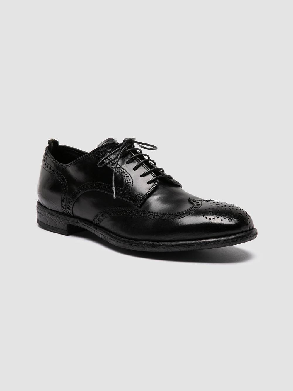 Officine Creative EMORY 015 Scarpe Derby in Pelle Nera Consegna Veloce