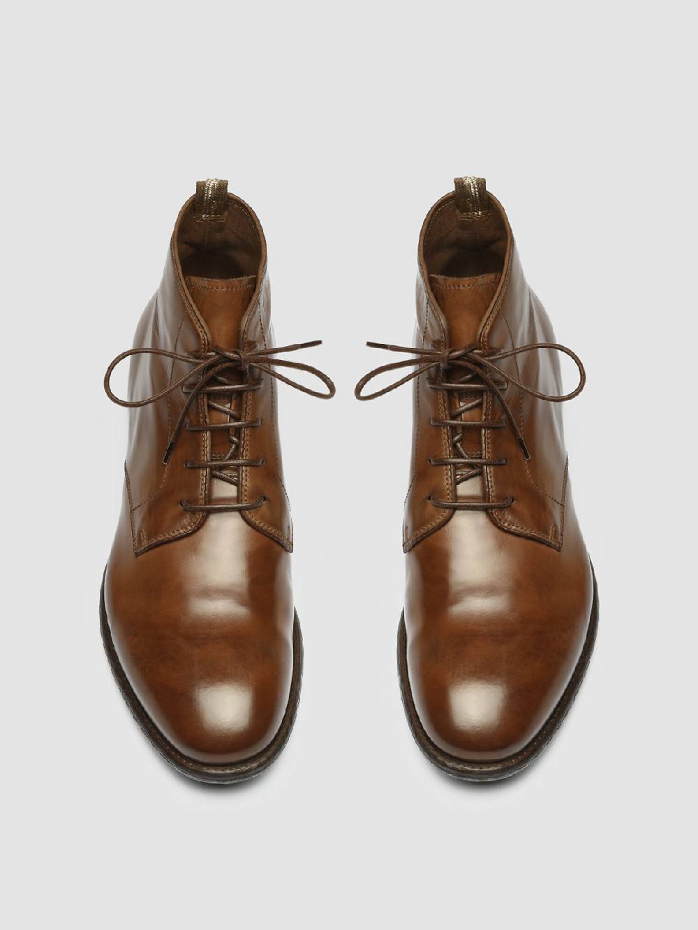 Officine Creative EMORY 023 Stivaletti in Pelle Marrone Prezzo Ridotto