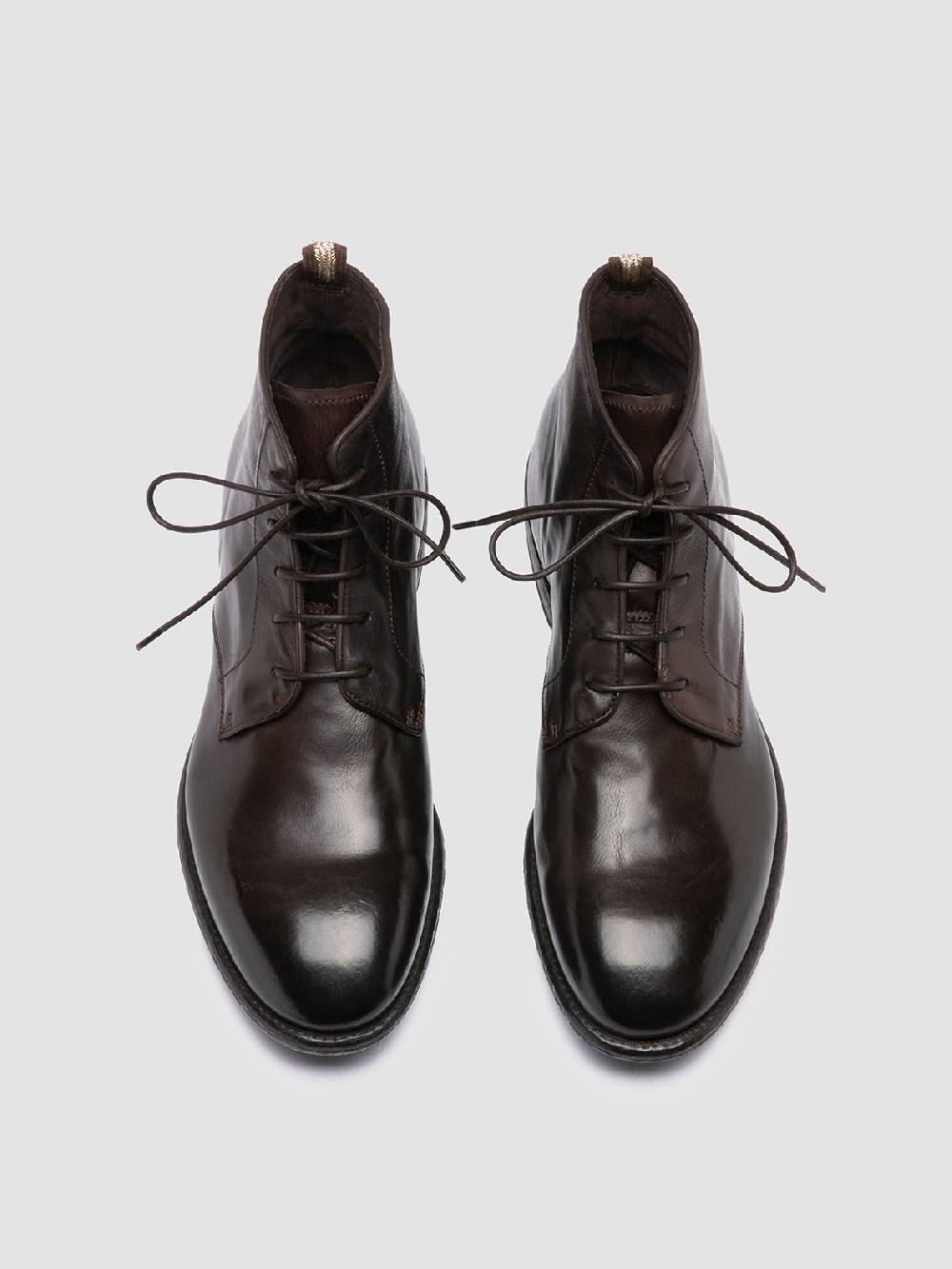 Officine Creative EMORY 023 Stivaletti in Pelle Marrone Sottocosto