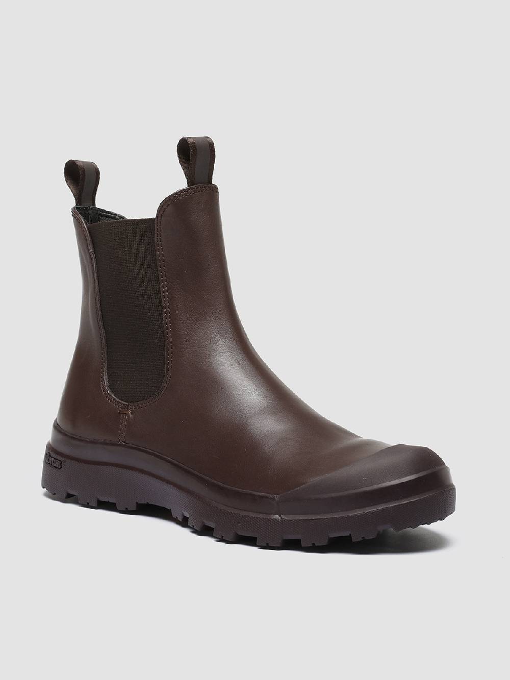Officine Creative PALLET 107 Stivaletti Chelsea in Pelle Bordeaux Sconto