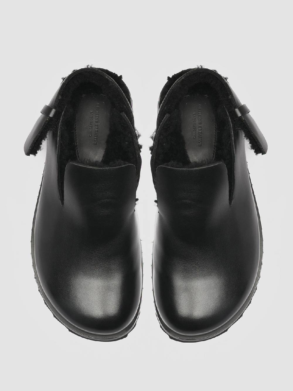 Officine Creative PELAGIE D’HIVER 004 Pump Slingback in Pelle Nera e Montone Offerta
