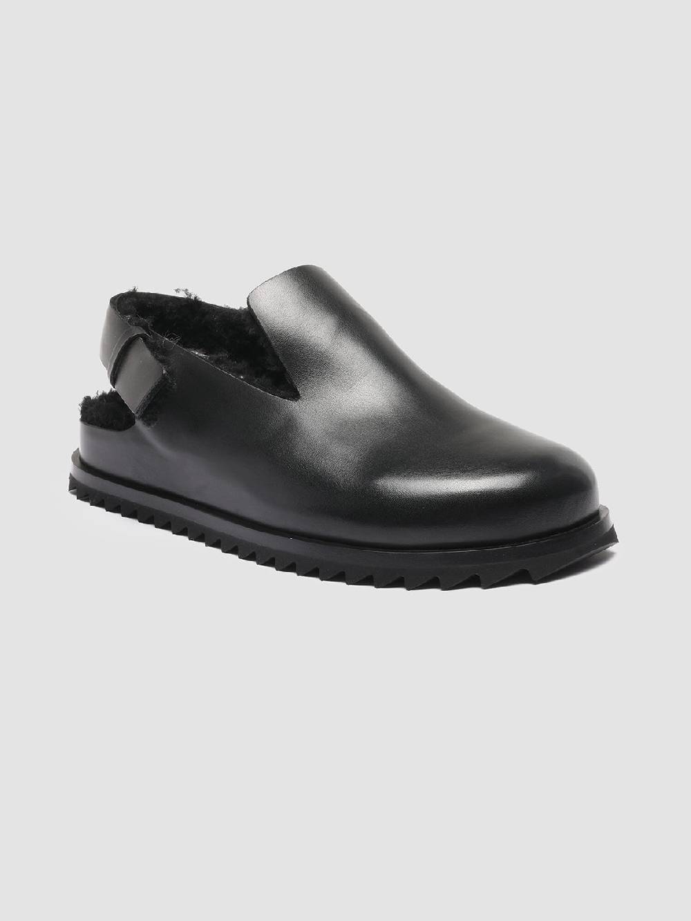 Officine Creative PELAGIE D’HIVER 004 Pump Slingback in Pelle Nera e Montone Offerta