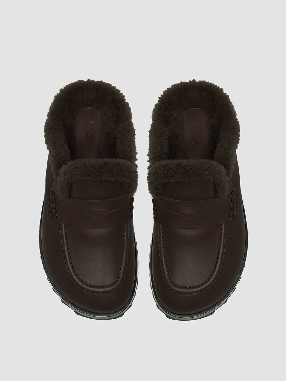 Officine Creative PELAGIE D’HIVER 007 Sabot in Pelle Marrone e Montone Economico