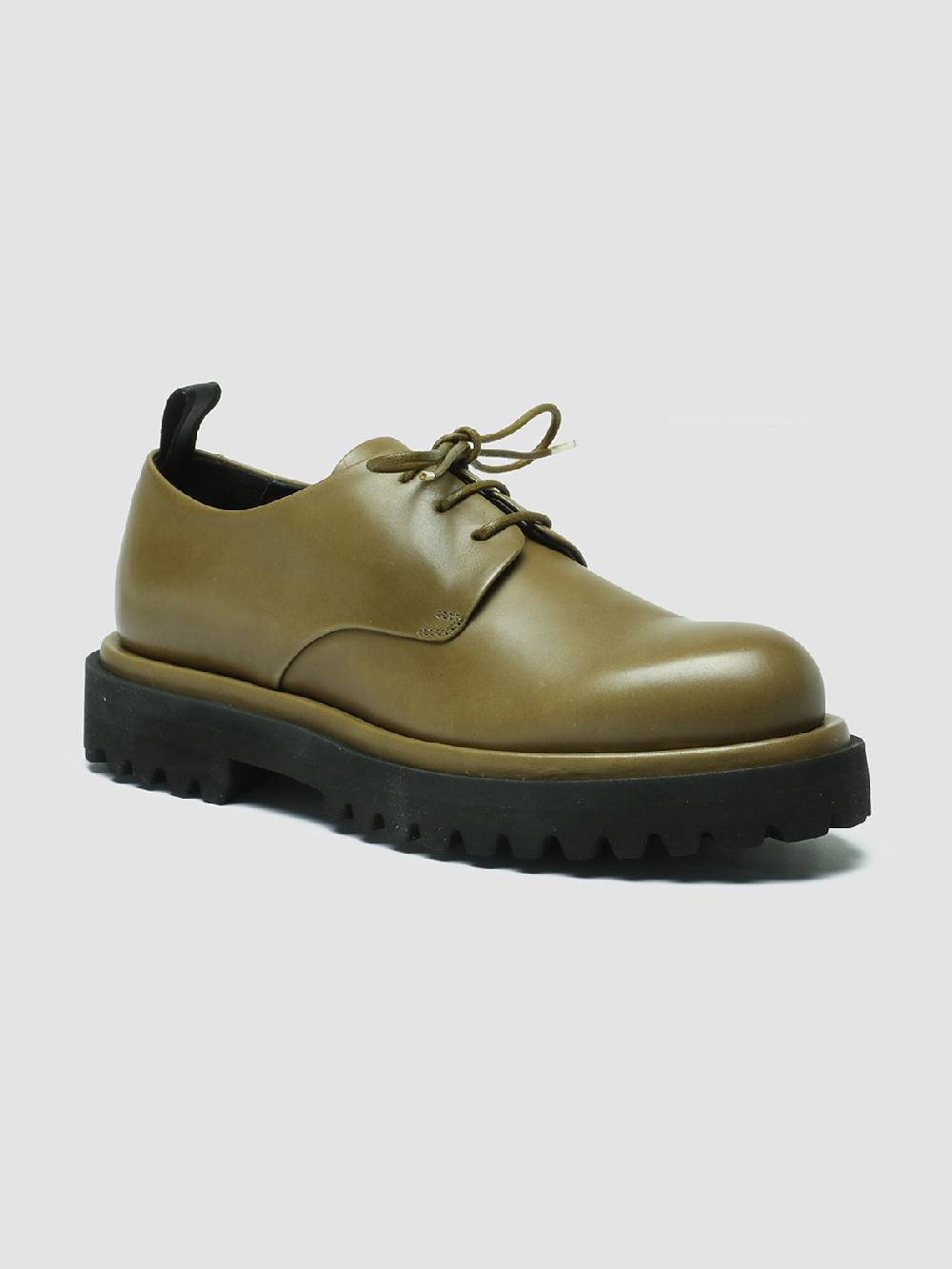 Officine Creative TONAL 100 Derby in Pelle Verde In Saldo