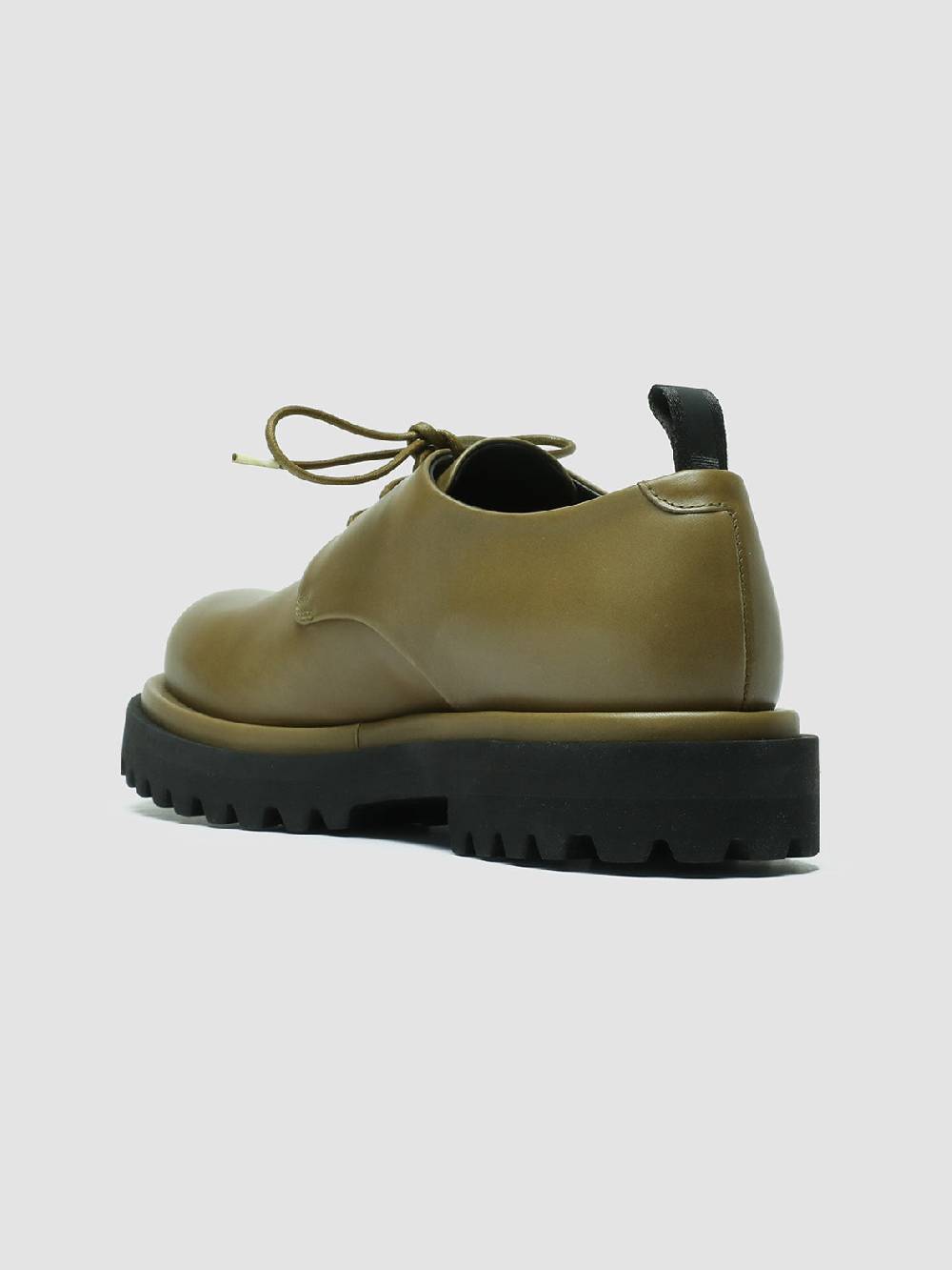 Officine Creative TONAL 100 Derby in Pelle Verde In Saldo
