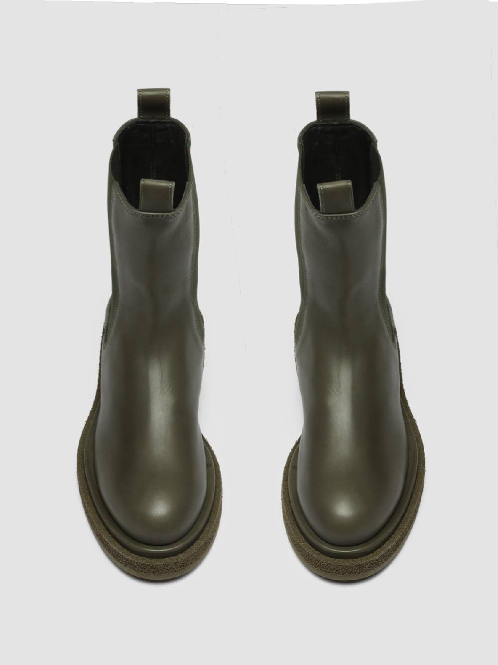Officine Creative TONAL 105 Stivaletti Chelsea in Pelle Verde Nuova