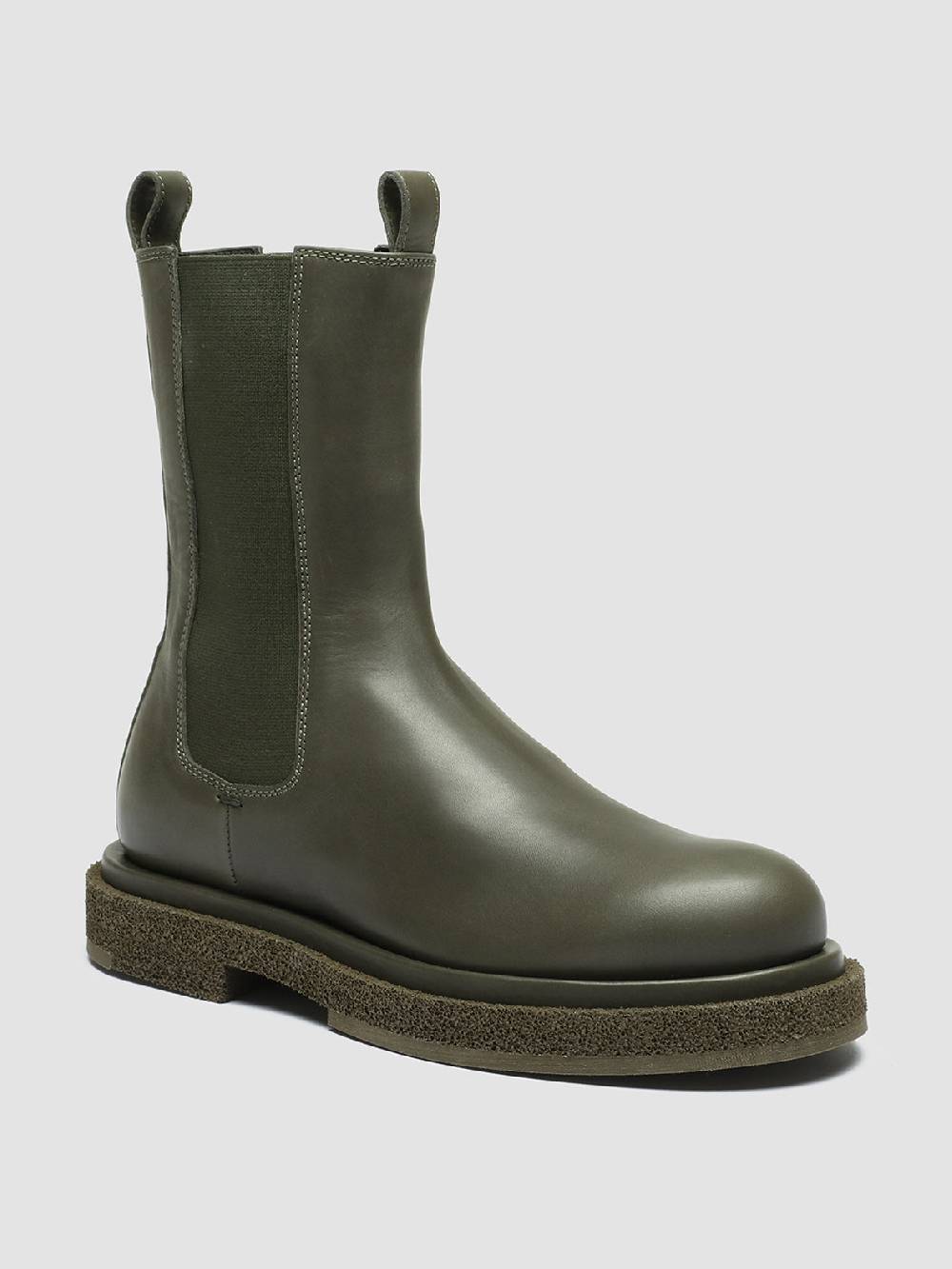 Officine Creative TONAL 105 Stivaletti Chelsea in Pelle Verde Nuova