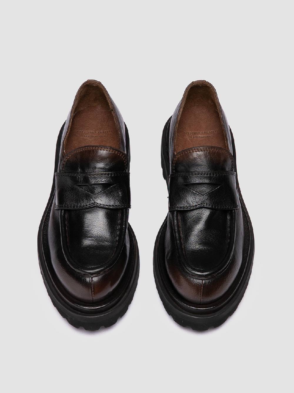 Officine Creative WISAL DD 101 Mocassini in Pelle Marrone 2025