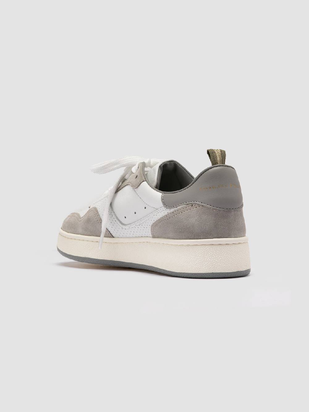 Officine Creative MOWER 120 Sneakers Basse in Pelle e Camoscio Bianca Qualità Garantita